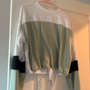 Soft multicolor cropped sweater